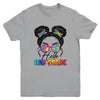 Hello 2nd Second Grade Messy Bun Back To School Tie Dye Girl Youth Shirt | teecentury