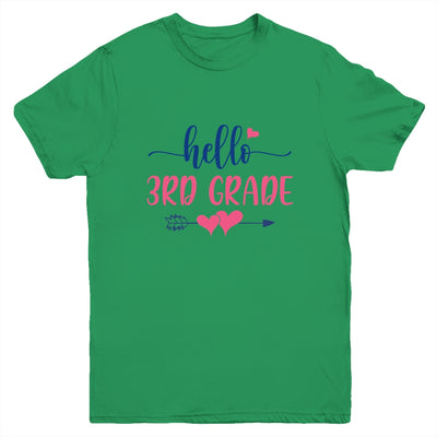 Hello 3rd Grade Kids Back to School Third Grade Youth Youth Shirt | Teecentury.com