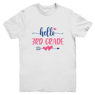 Hello 3rd Grade Kids Back to School Third Grade Youth Youth Shirt | Teecentury.com