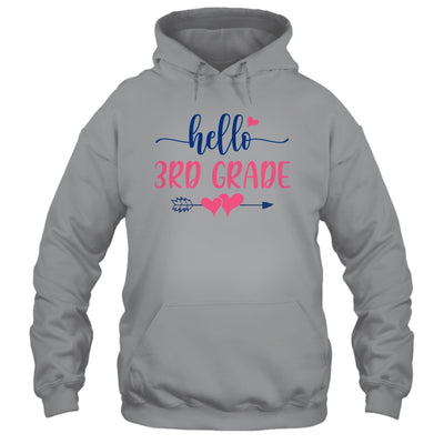 Hello 3rd Grade Teacher Kids Back to School Third Grade T-Shirt & Hoodie | Teecentury.com