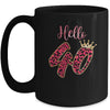 Hello 40 Years Leopard Print 40th Birthday Party Woman Mug Coffee Mug | Teecentury.com