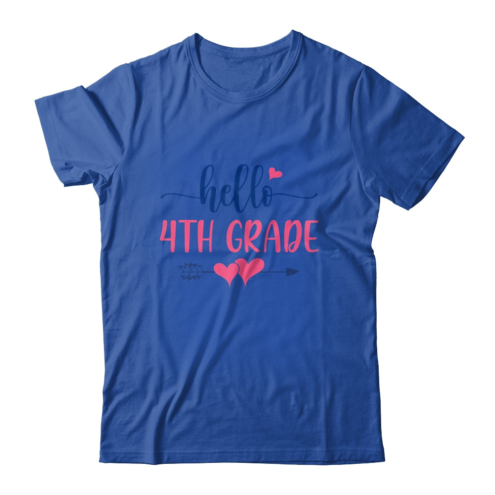 Hello 4th Grade Teacher Kids Back to School Fourth Grade T-Shirt & Hoodie | Teecentury.com