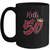 Hello 50 Years Leopard Print 50th Birthday Party Woman Mug Coffee Mug | Teecentury.com
