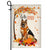 Hello Fall German Shepherd Dog Flag Maple Leaves Orange Pumpkin Autumn Flag | Teecentury.com