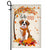 Hello Fall Saint Bernard Dog Flag Maple Leaves Orange Pumpkin Autumn Flag | Teecentury.com