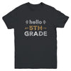 Hello Fifth Grade Back To School 1st Day Leopard Kids Youth Youth Shirt | Teecentury.com