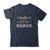 Hello Fifth Grade Back To School 1st Day Leopard Teachers T-Shirt & Hoodie | Teecentury.com
