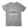 Hello Fifth Grade Back To School 1st Day Leopard Teachers T-Shirt & Hoodie | Teecentury.com