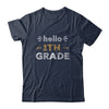 Hello First Grade Back To School 1st Day Leopard Teachers T-Shirt & Hoodie | Teecentury.com