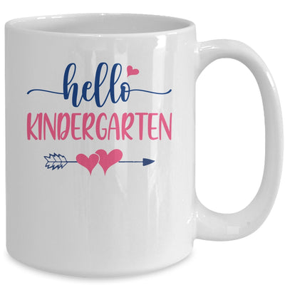 Hello Kindergarten Teacher Kids Back to School Mug Coffee Mug | Teecentury.com