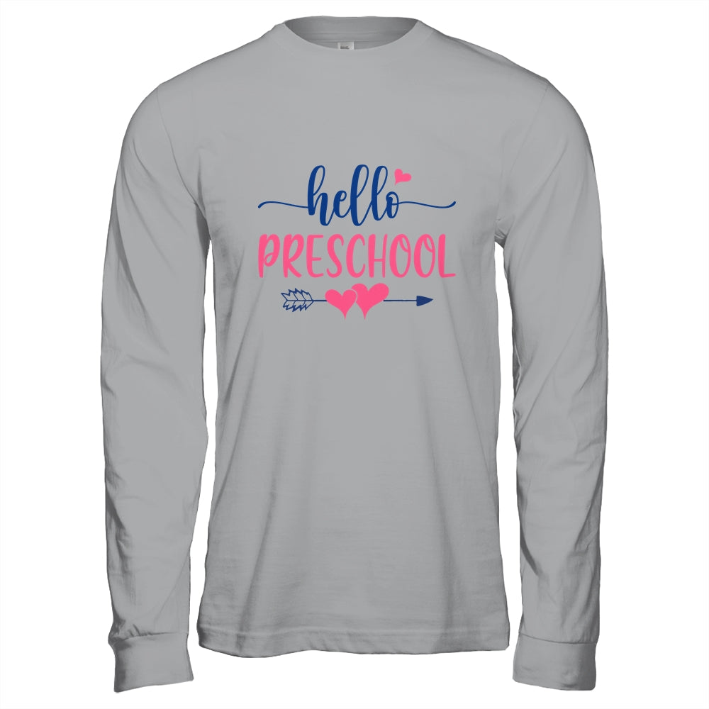 Hello Preschool Grade Teacher Kids Back to School T-Shirt & Hoodie | Teecentury.com