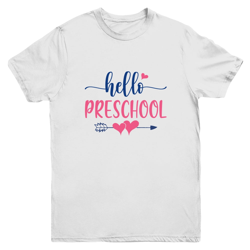 Hello Preschool Kids Back to School Youth Youth Shirt | Teecentury.com