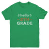 Hello Second Grade Back To School 1st Day Leopard Kids Youth Youth Shirt | Teecentury.com