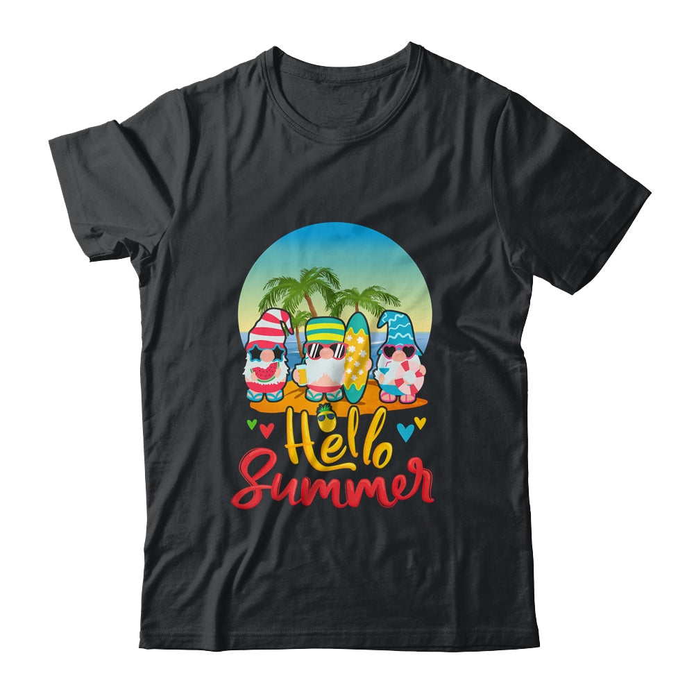 Hello Summer Gnomes Beach Party Summer Vacation T-Shirt & Tank Top | Teecentury.com