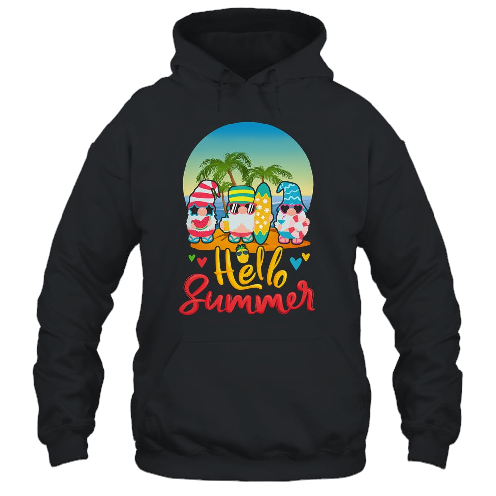 Hello Summer Gnomes Beach Party Summer Vacation T-Shirt & Tank Top | Teecentury.com