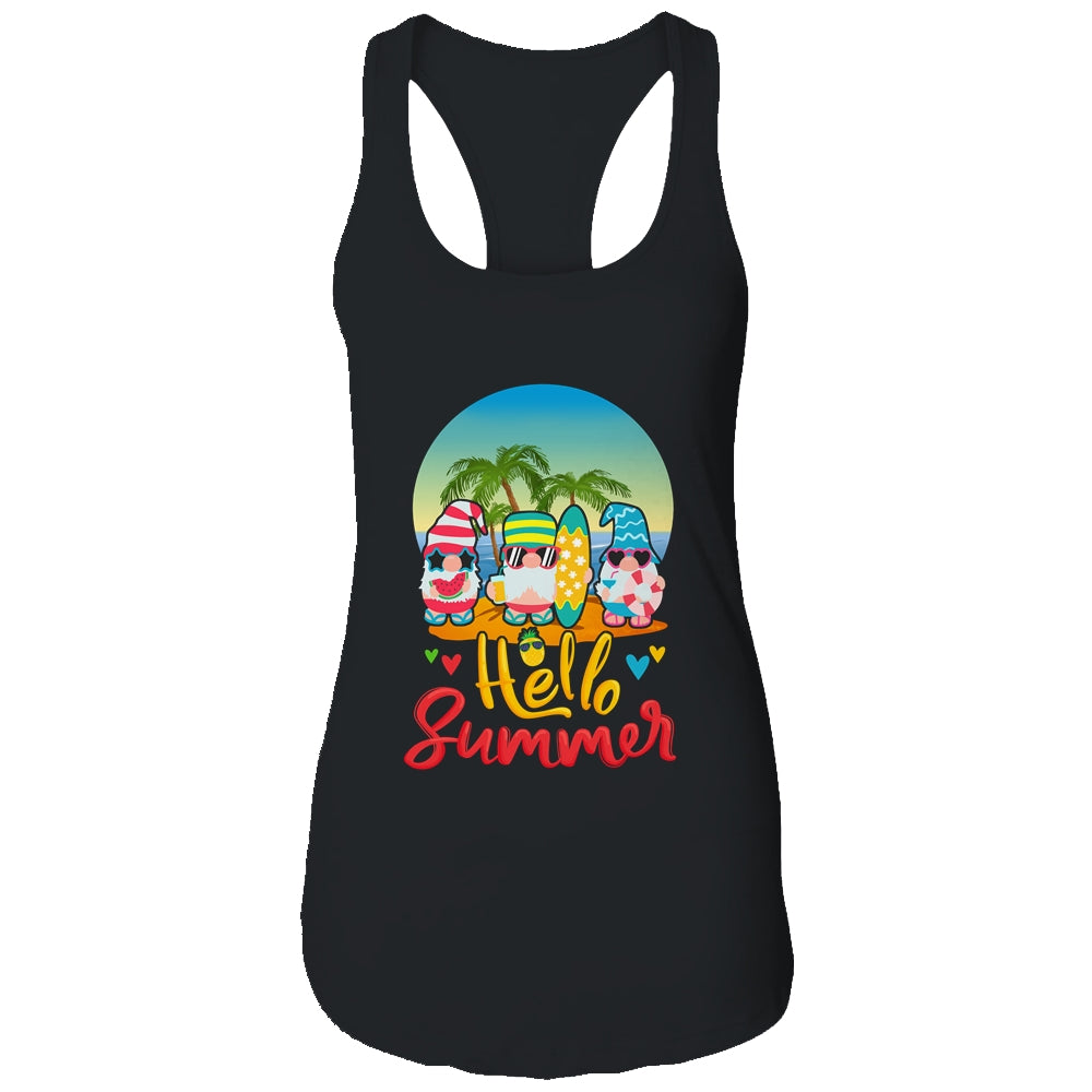 Hello Summer Gnomes Beach Party Summer Vacation T-Shirt & Tank Top | Teecentury.com