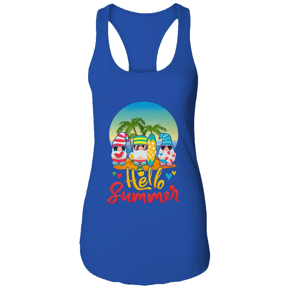 Hello Summer Gnomes Beach Party Summer Vacation T-Shirt & Tank Top | Teecentury.com