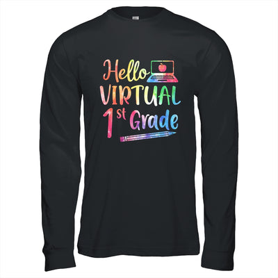 Hello Virtual 1st Grade Teacher Gift Back To School 2022 T-Shirt & Hoodie | Teecentury.com