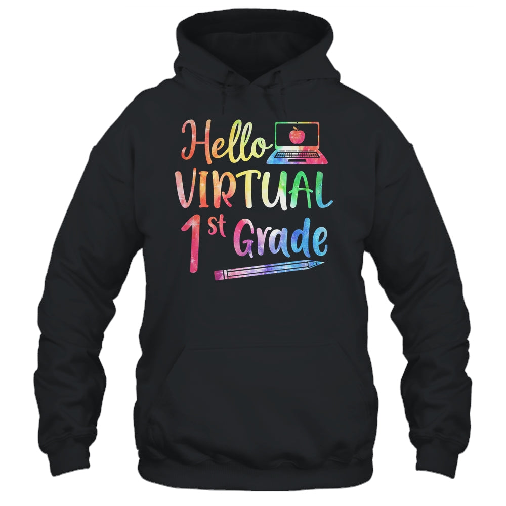 Hello Virtual 1st Grade Teacher Gift Back To School 2022 T-Shirt & Hoodie | Teecentury.com