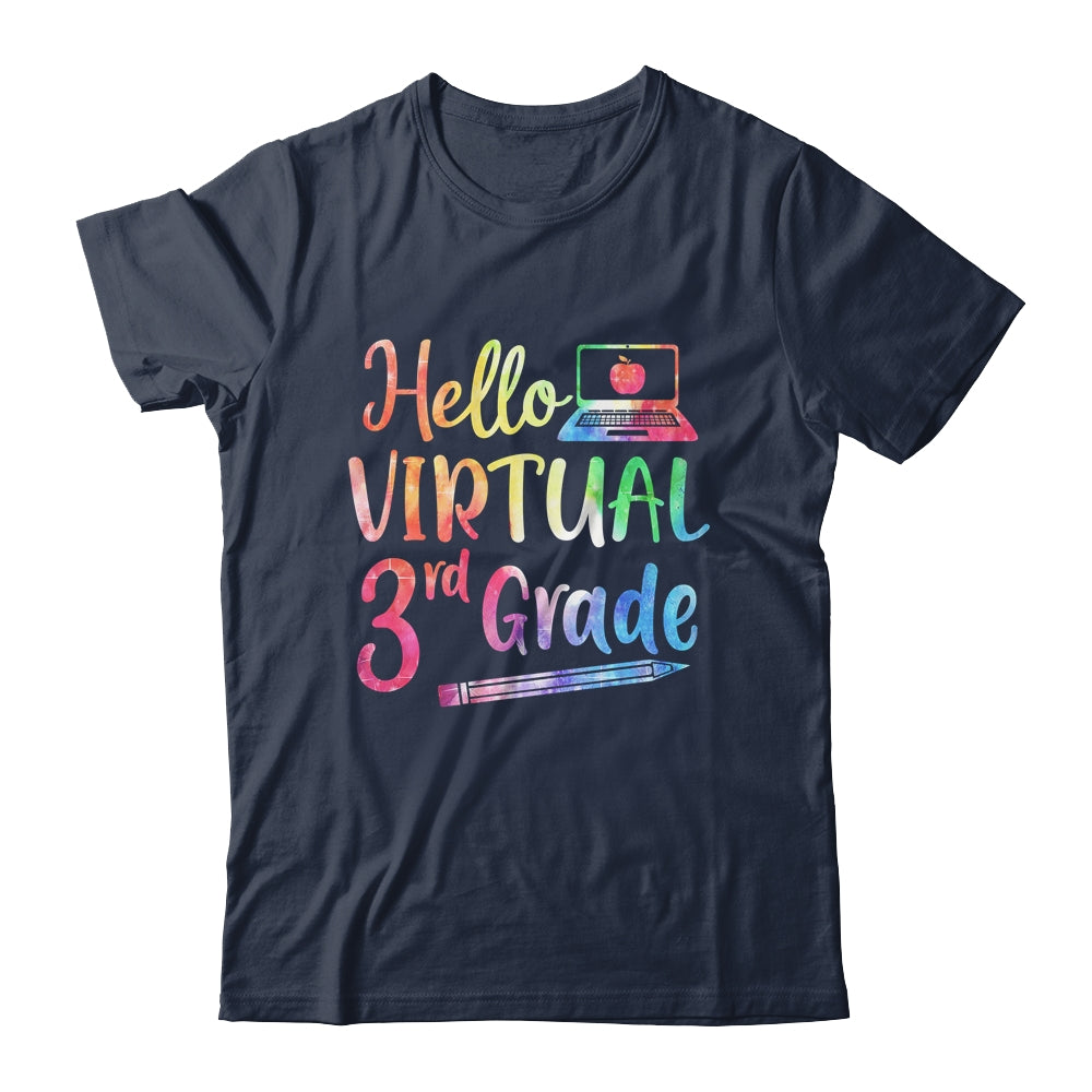 Hello Virtual 3rd Grade Teacher Gift Back To School 2022 T-Shirt & Hoodie | Teecentury.com