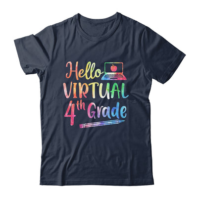 Hello Virtual 4th Grade Teacher Gift Back To School 2022 T-Shirt & Hoodie | Teecentury.com