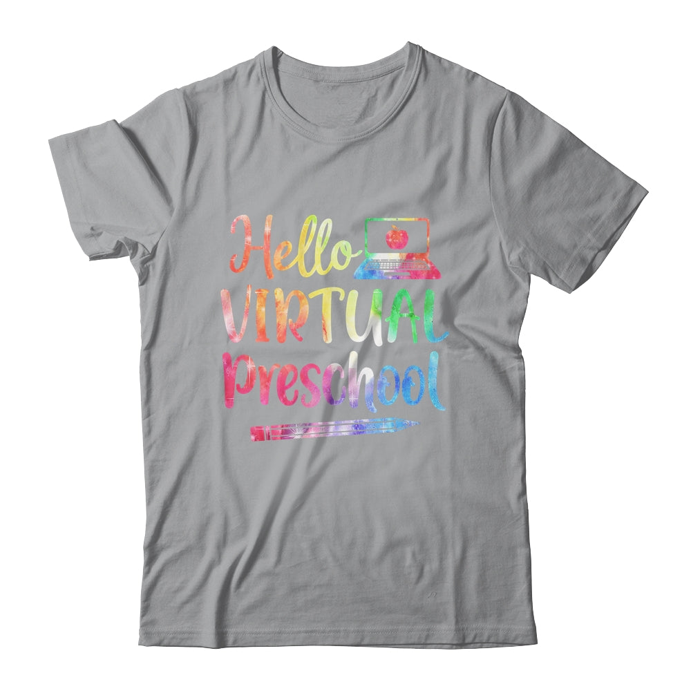 Hello Virtual Preschool Teacher Gift Back To School 2022 T-Shirt & Hoodie | Teecentury.com