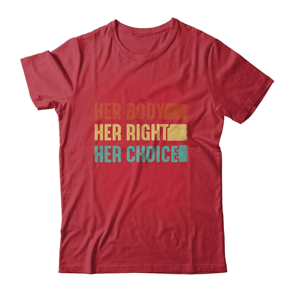 Her Body Her Right Her Choice Womens Rights Pro Choice Shirt & Tank Top | teecentury