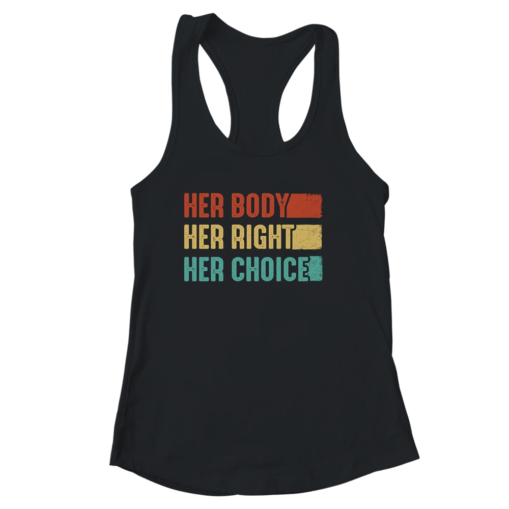Her Body Her Right Her Choice Womens Rights Pro Choice Shirt & Tank Top | teecentury