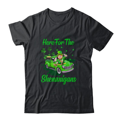 Here For The Shenanigans Leprechaun Truck St Patricks Day T-Shirt & Hoodie | Teecentury.com