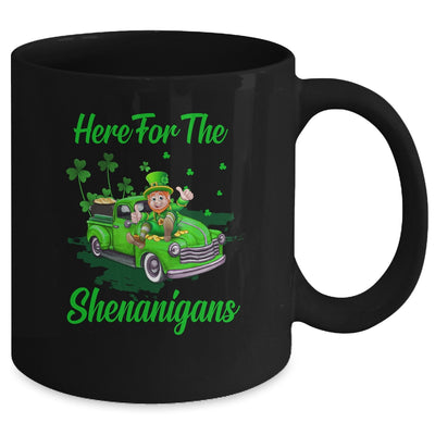 Here For The Shenanigans Leprechaun Truck St Patricks Day Mug Coffee Mug | Teecentury.com