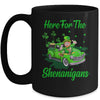 Here For The Shenanigans Leprechaun Truck St Patricks Day Mug Coffee Mug | Teecentury.com