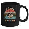 Hike More Worry Less Hiker Hiking Camping Lover Mug | teecentury