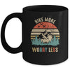 Hike More Worry Less Hiker Hiking Camping Lover Mug | teecentury