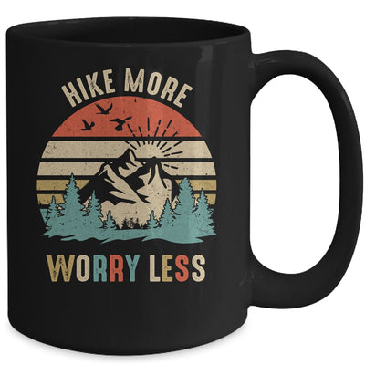 Hike More Worry Less Hiker Hiking Camping Lover Mug | teecentury