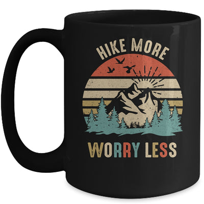 Hike More Worry Less Hiker Hiking Camping Lover Mug | teecentury