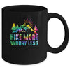 Hike More Worry Less Love Hiking Hiker Camping Mug | teecentury