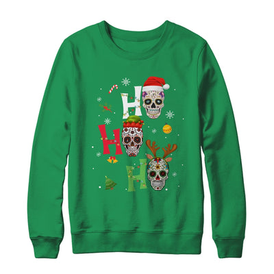 Ho Ho Ho Mexican Skull Santa Hat Christmas Funny Xmas Gift T-Shirt & Sweatshirt | Teecentury.com