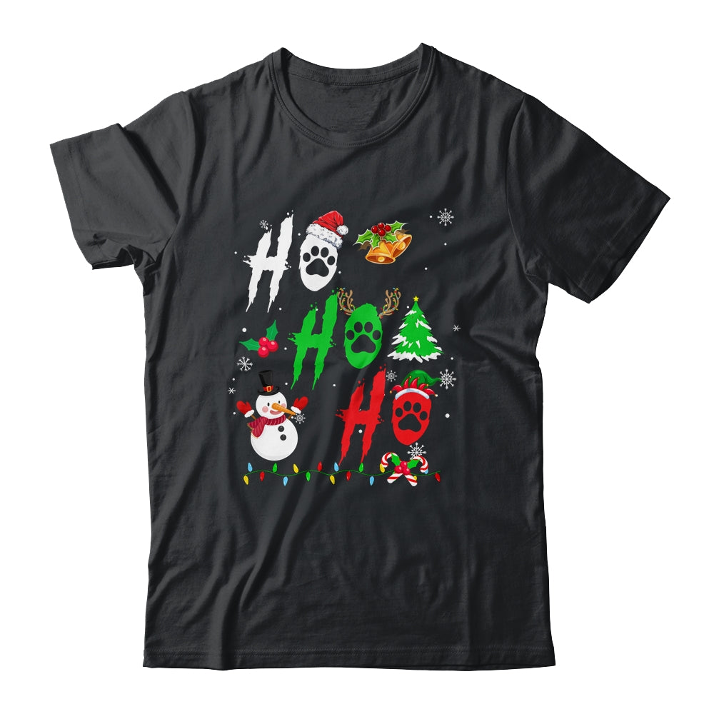 Ho Ho Ho Paw Christmas Funny Dog Lover For Men Women Shirt & Sweatshirt | teecentury