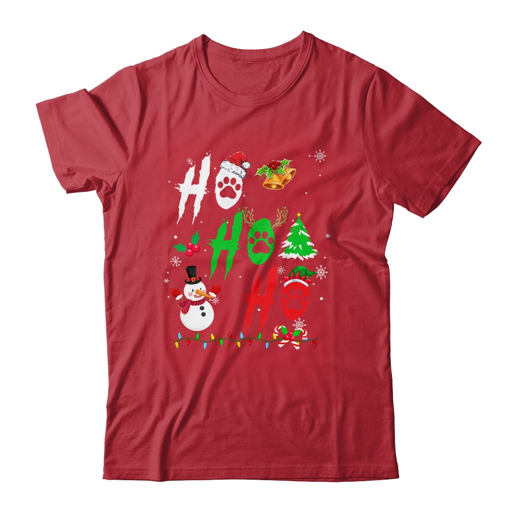Ho Ho Ho Paw Christmas Funny Dog Lover For Men Women Shirt & Sweatshirt | teecentury