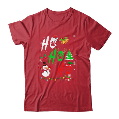 Ho Ho Ho Paw Christmas Funny Dog Lover For Men Women Shirt & Sweatshirt | teecentury