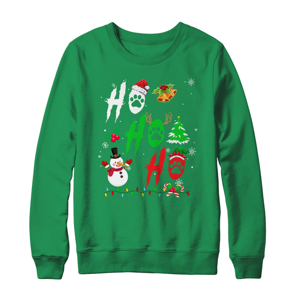 Ho Ho Ho Paw Christmas Funny Dog Lover For Men Women Shirt & Sweatshirt | teecentury