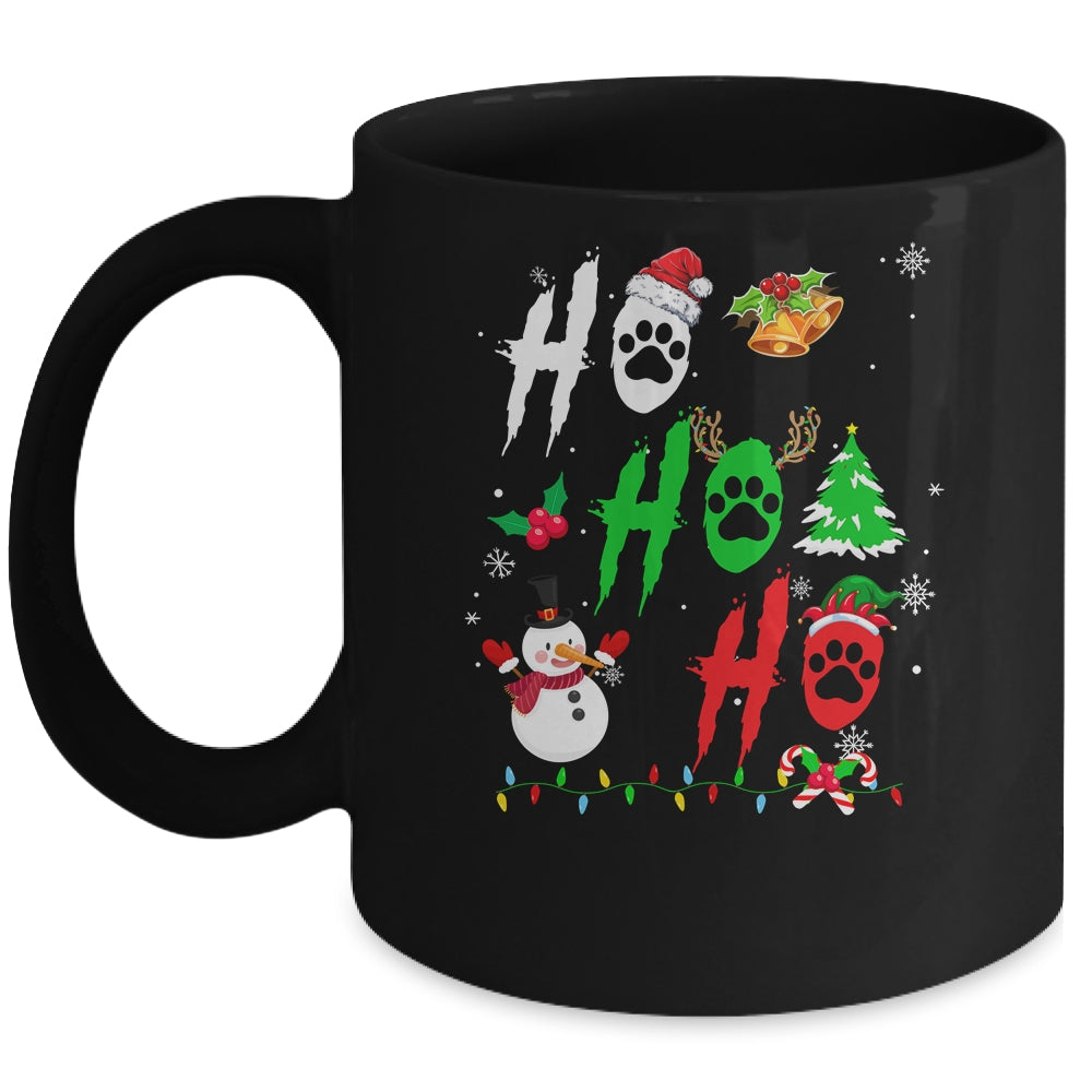 Ho Ho Ho Paw Christmas Funny Dog Lover For Men Women Mug | teecentury