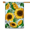 Home Sunflowers Flag Summer Fall House Welcome Autumn Vintage Flower Farmhouse Seasonal Flag | Teecentury.com