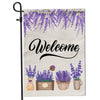 Home Welcome Lavender Flag Monogram Garden for Summer Flag | Teecentury.com