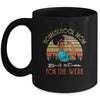 Homeschool Mom Not For The Weak Vintage Afro Woman Mug Coffee Mug | Teecentury.com