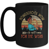 Homeschool Mom Not For The Weak Vintage Afro Woman Mug Coffee Mug | Teecentury.com