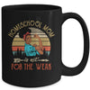 Homeschool Mom Not For The Weak Vintage Afro Woman Mug Coffee Mug | Teecentury.com