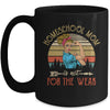 Homeschool Mom Not For The Weak Vintage Mug Coffee Mug | Teecentury.com