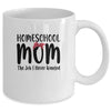 Homeschool Mom The Job I Never Wanted Funny Mom Mug Coffee Mug | Teecentury.com