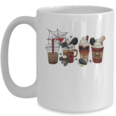 Horror Fall Coffee Pumpkin Spice Latte Iced Halloween Mug | teecentury